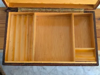 Scatola in legno vintage per sigari Don Chisciotte