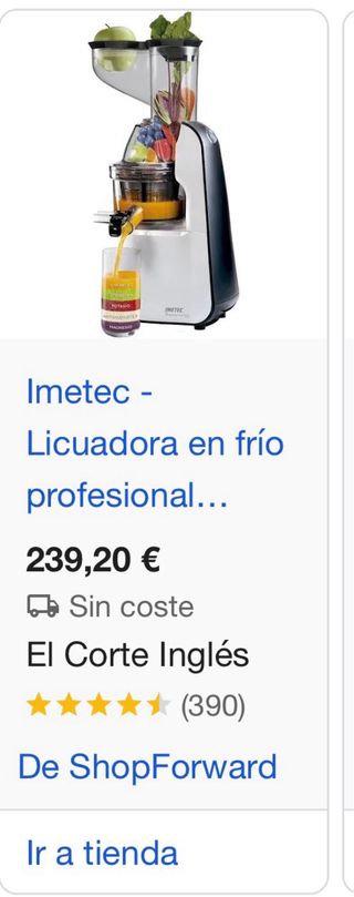 Licuadora IMETEC SUCCOVIVO prensado frío