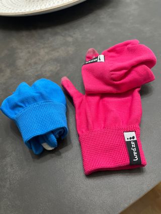 Guantes infantiles Wed'ze azul y rosa