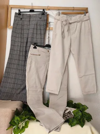 Lote 3 pantalones vestir mujer 38/40