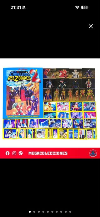Album Caballeros del Zodiaco 2 + Set Completo