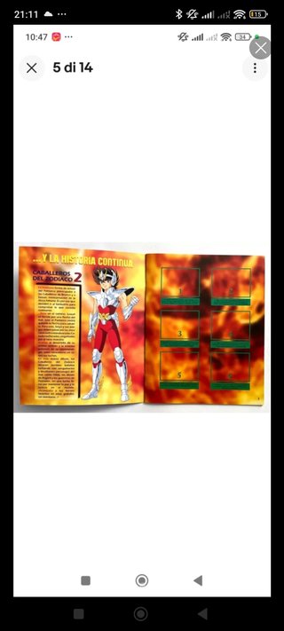 Album Caballeros del Zodiaco 2 + Set Completo