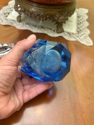 Lote 2 mecheros cristal mesa