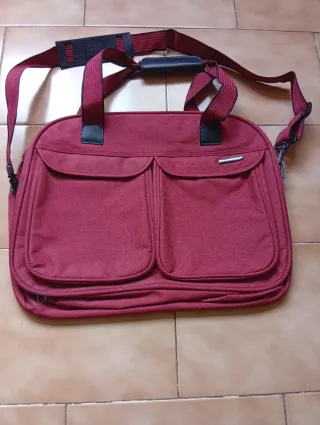 Bolsa de viaje roja 45cmx30cm