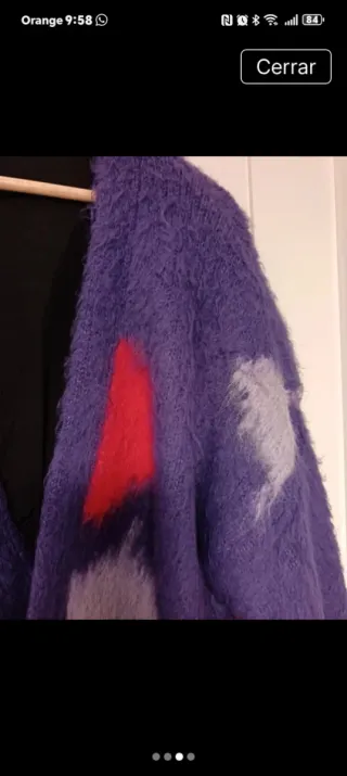 Chaqueta Zara Morada y Roja