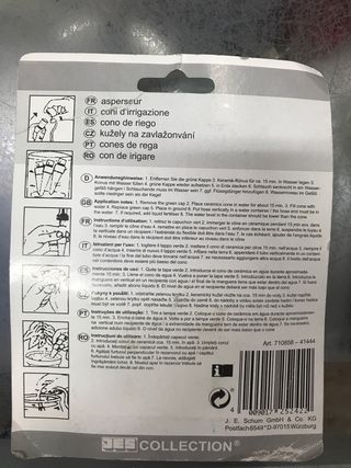 2x Conos de riego para macetas