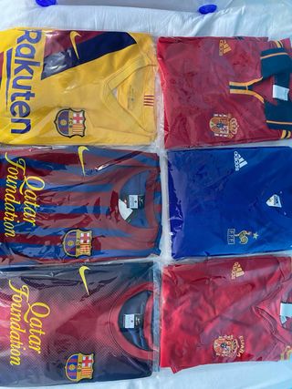 Lote 6 Camisetas Oficiales Fútbol