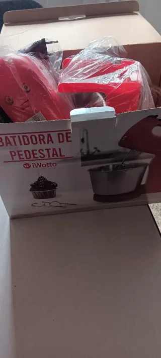 Batidora de Pedestal Roja