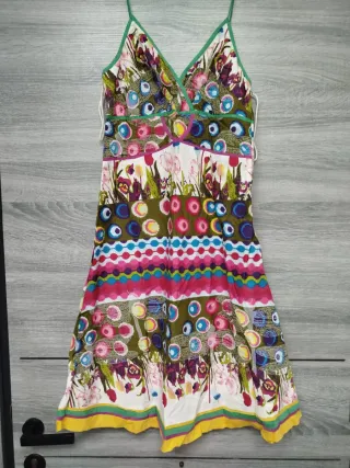 Vestido Desigual Multicolor Talla 36-38