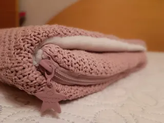 Saco para capazo rosa