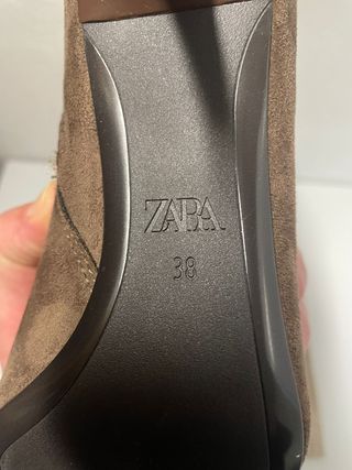 Botín Tacón Fino Zara Talla 38
