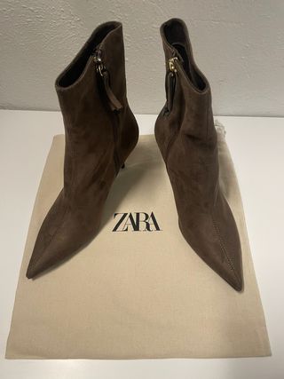 Botín Tacón Fino Zara Talla 38