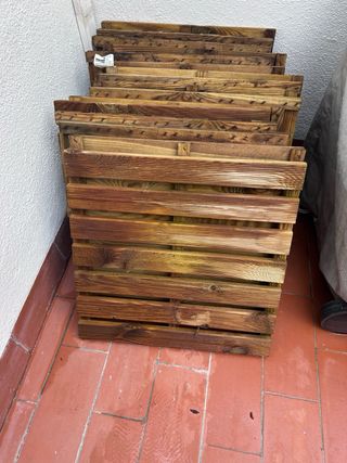 16 Baldosas de madera para exterior 50x50 madera