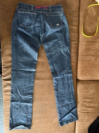 Jeans tiro bajo azul