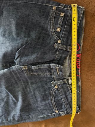 Jeans tiro bajo azul