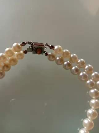 Girocollo perle doppio filo