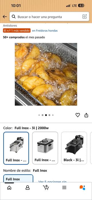 Cecotec Freidora Eléctrica 3L Cleanfry