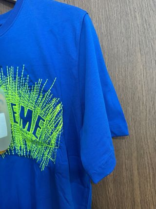 T-shirt Supreme blu/verde