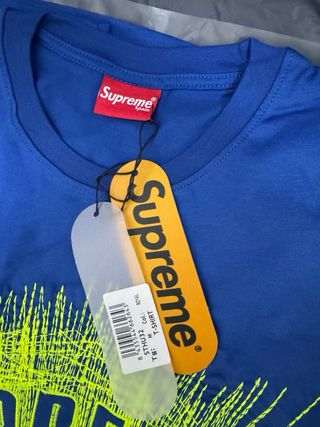 T-shirt Supreme blu/verde