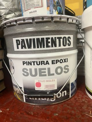 Pintura de suelos Epoxi rojo ingles 16 L