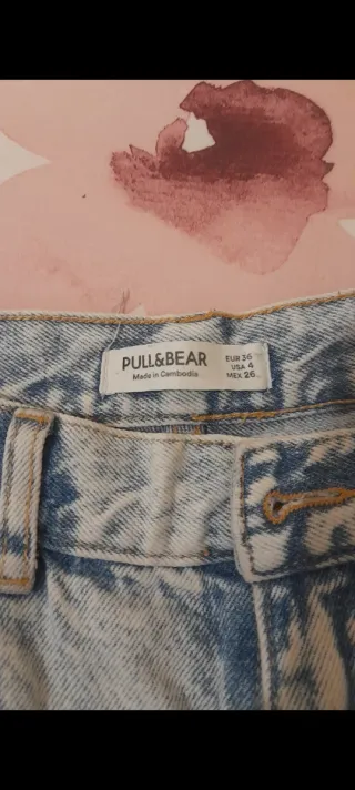 Pantalón vaquero mujer desgastado