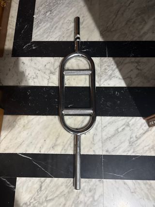 Barra de pesas cromada