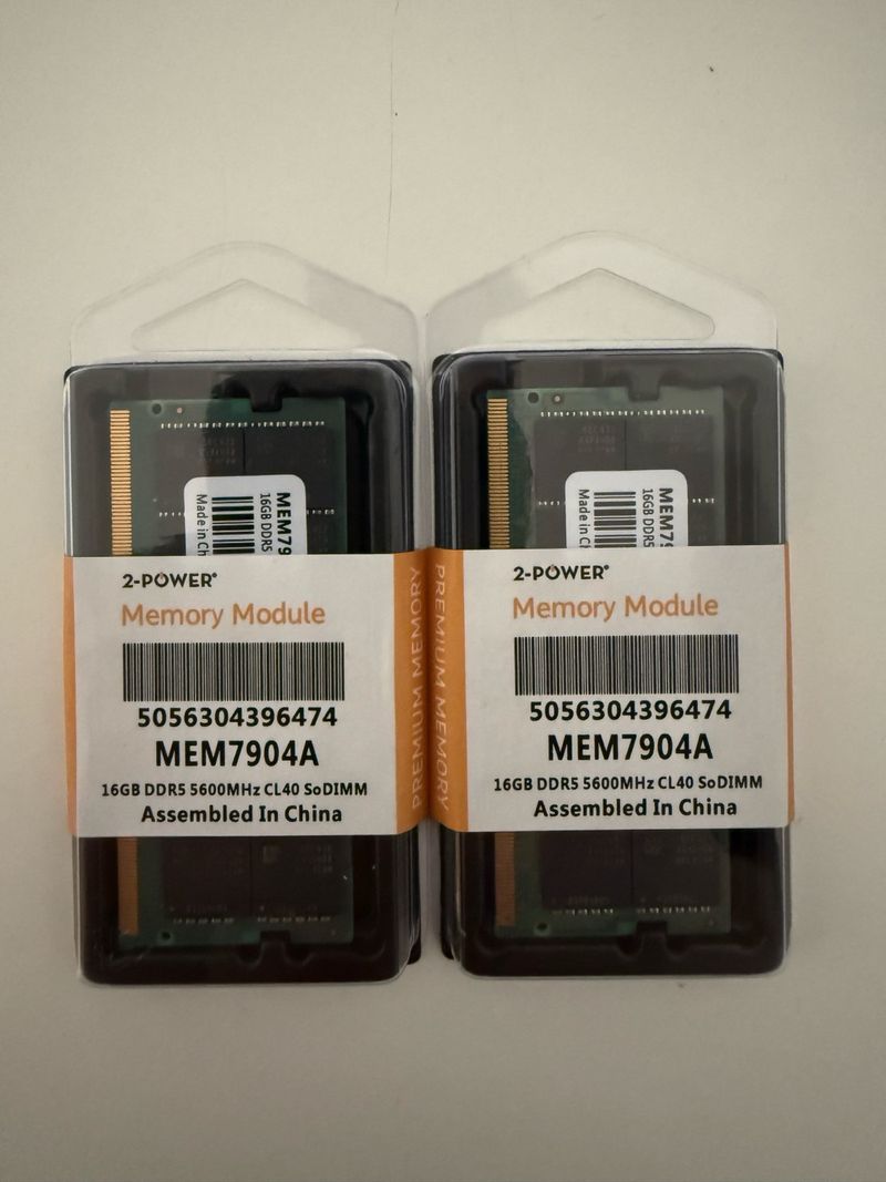 Pack 32GB RAM DDR5 5600MHz CL40 (2x16GB)