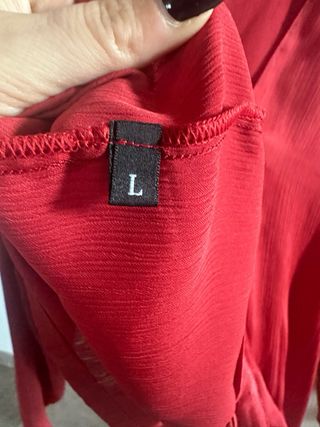 Camicia vintage donna 2milami rossa taglia L