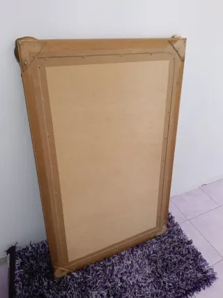 Espejo Madera Dorado Marco Decorad