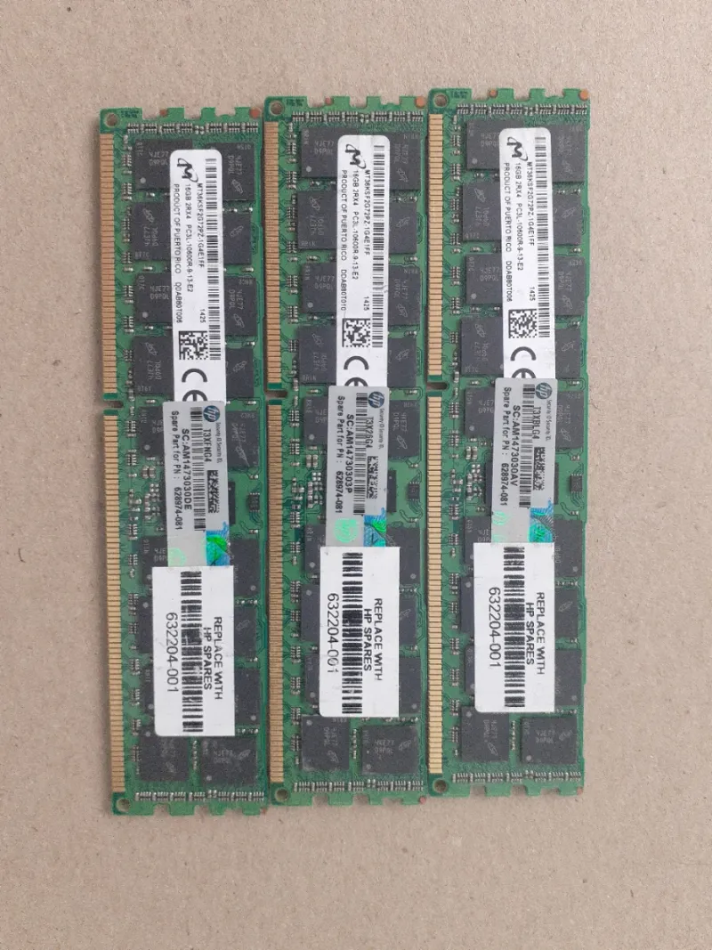 16GB DDR3 1333MHZ HP RAM Módulos