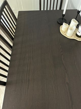 Mesa extensible IKEA ÄLHULT + 6 sillas