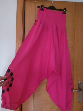 Pantalón harén talla única algodón