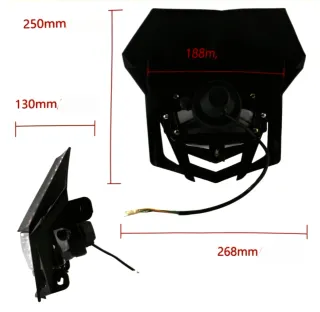 Careta Faro LED Moto Homologado Blanco