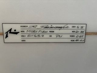 Tabla Surf Rusty Moby Fish 6’8 Quad