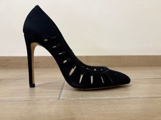 Zapatos tacón Zara piel negros T38