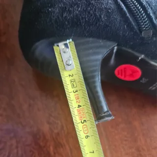 Botas Zara Talla 38 Negras Tacón