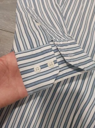 Camisa PDH Rayas Azul y Blanco