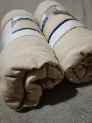 2 Sábanas Bajeras Novitesse Beige