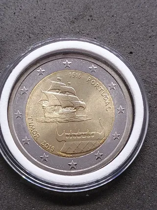2€ commemorativo Portogallo 2015. Timor