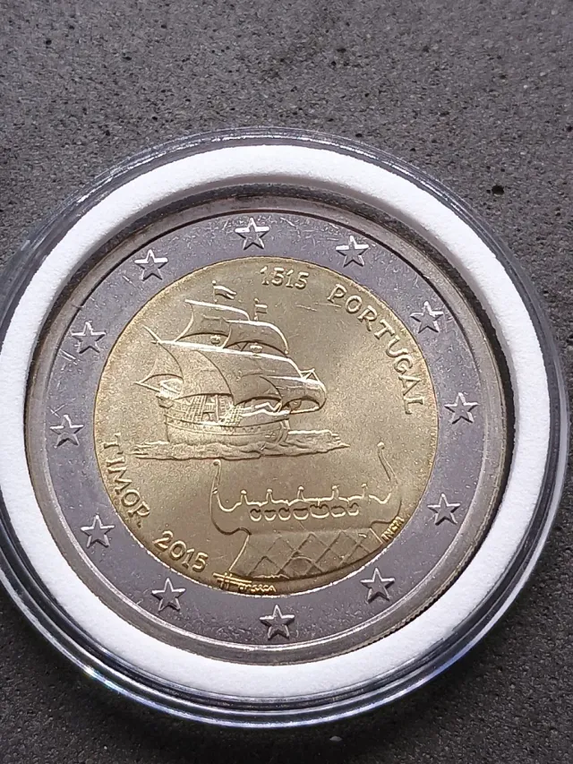 2€ commemorativo Portogallo 2015. Timor