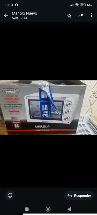 Horno Eléctrico INFINITON 18L Nuevo