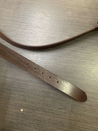 Cintura vera pelle marrone