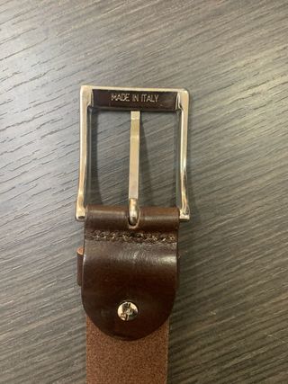 Cintura vera pelle marrone