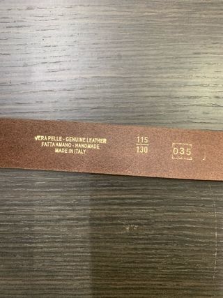 Cintura vera pelle marrone