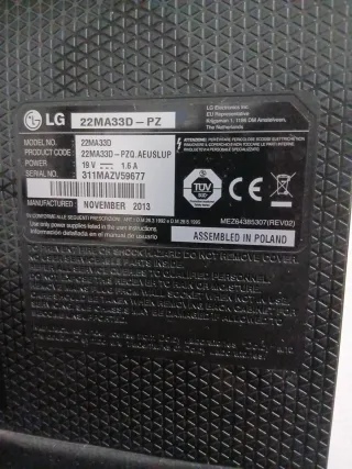 Televisor LG Negro El pago personal  No envios