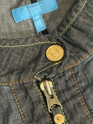 Cazadora Denim Escada Vintage Auténtica
