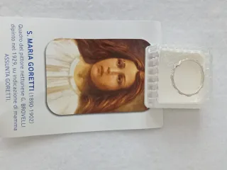 Anello Argento 925 Devozionale S. Maria Goretti