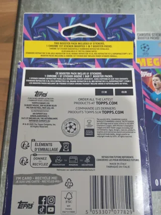 Lotti di 3 scatole Booster Topps UEFA Champions League