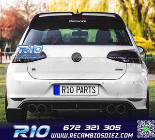 ALERON SPOILER VOLKSWAGEN VW GOLF 7 7.5 LOOK OETTINGER NEGRO