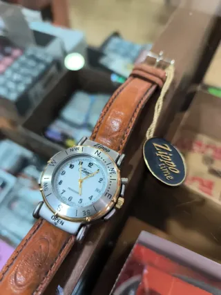 Reloj Zippo Profesional Marrón y Dorado